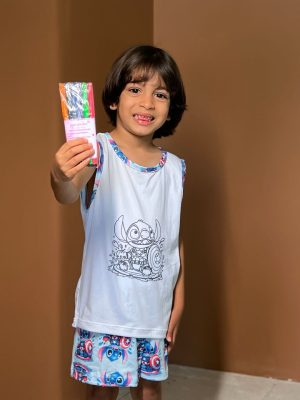 PIJAMA DE COLORIR INFANTIL MASCULINO