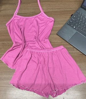 Pijama Canelado Liso
