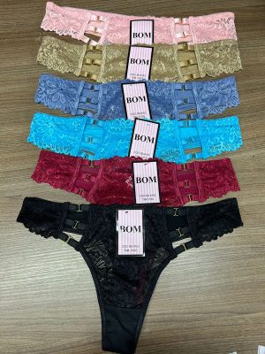 Pacote com 12 Calcinhas Ref 8163