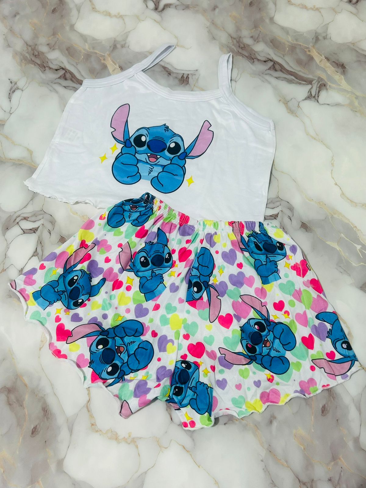 Pijama Infantil Feminino Croped - Imagem 4
