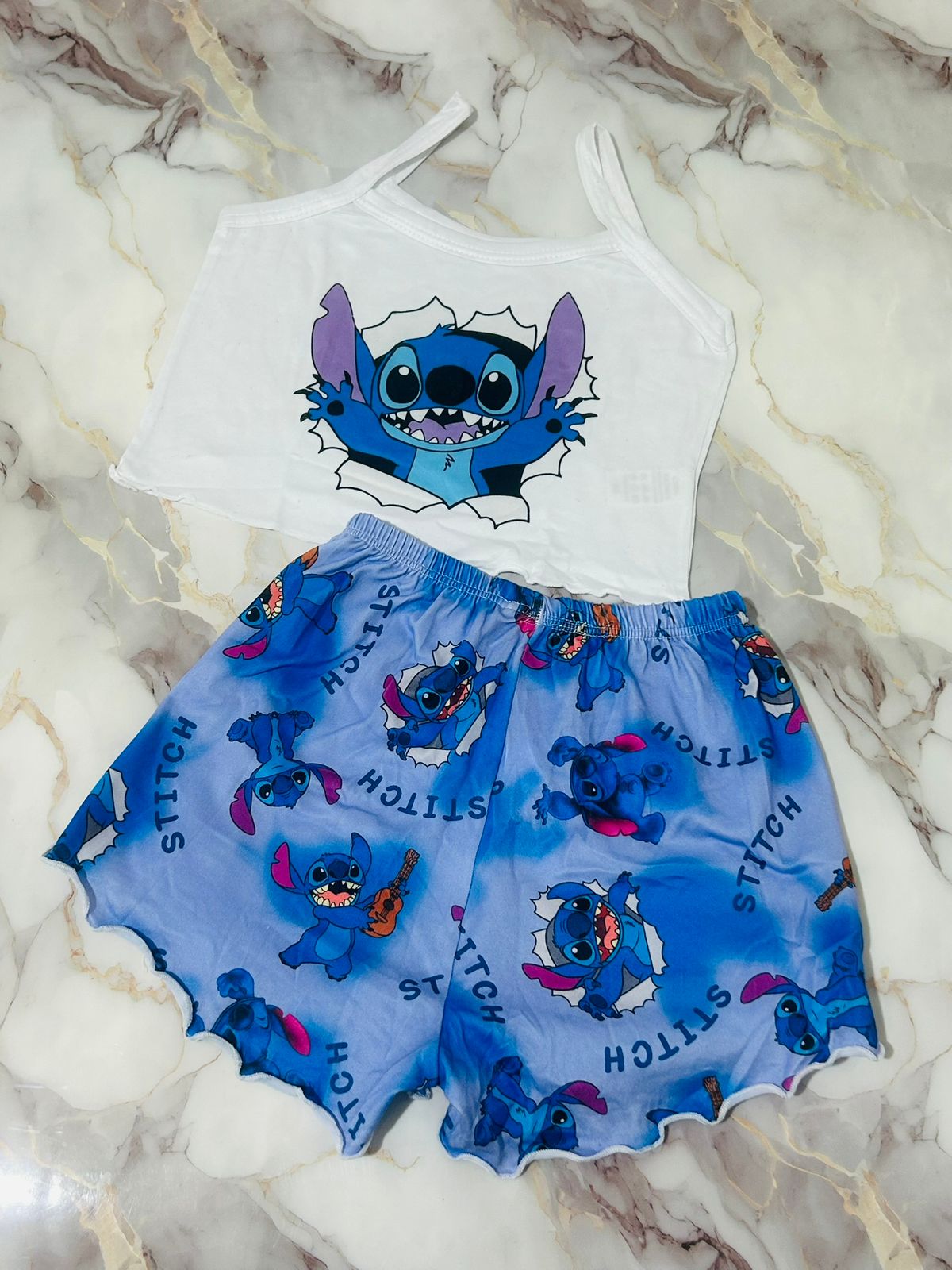 Pijama Infantil Feminino Croped - Imagem 2