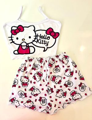 Pijama Croped Hello Kitty