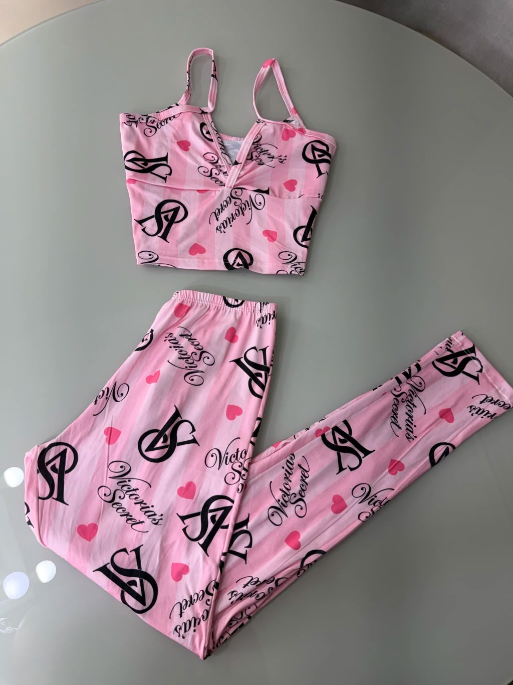 kit 10 Pijamas Croped e Calça Ref 77