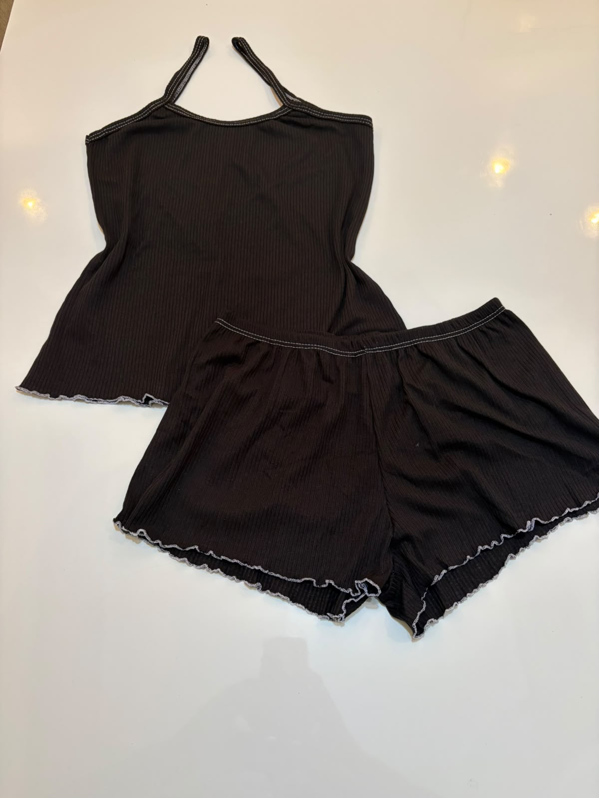 Pijama Canelado Liso - Imagem 6